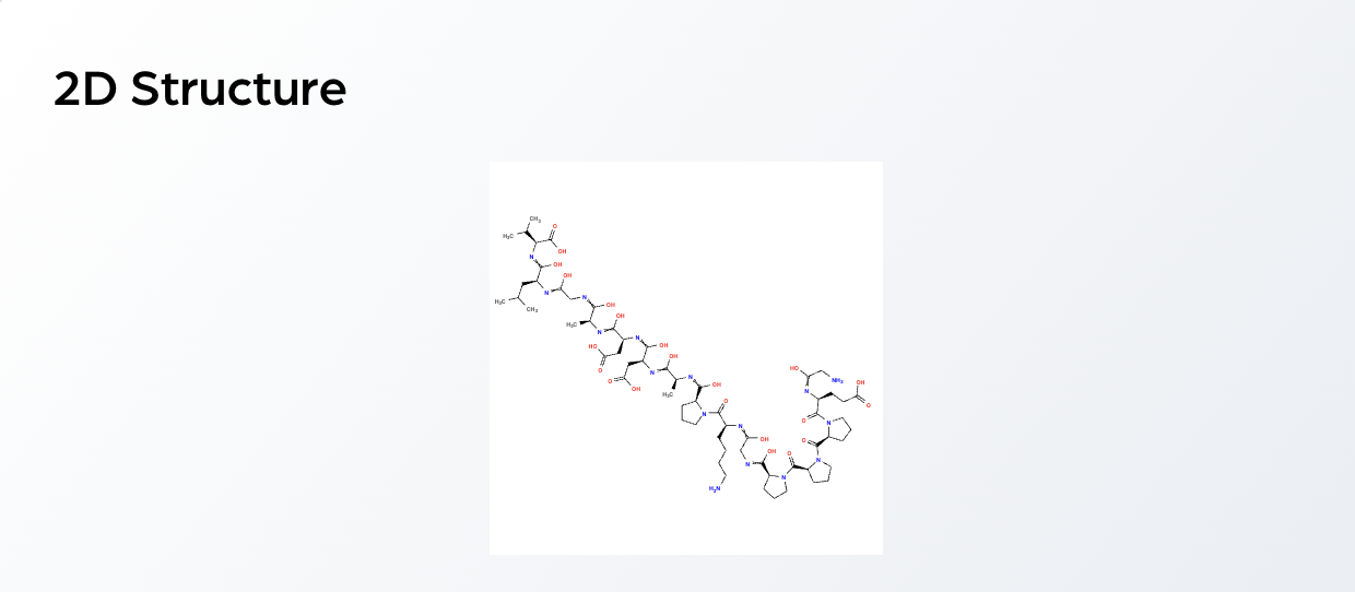 2D Structure — BPC-157 (10mg)