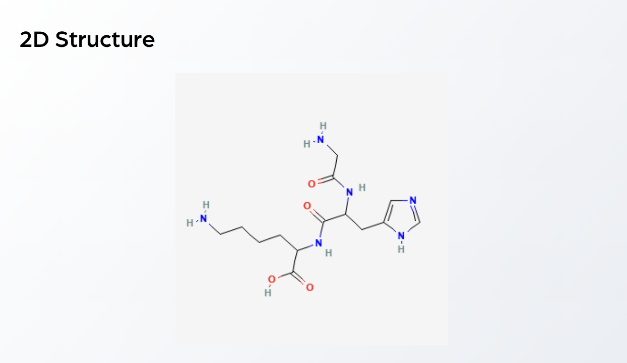 2D Structure — GHK-Cu (50mg)