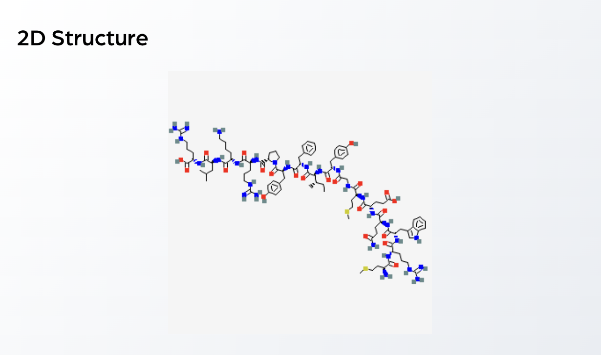 2D Structure — MOTS-C (10mg)