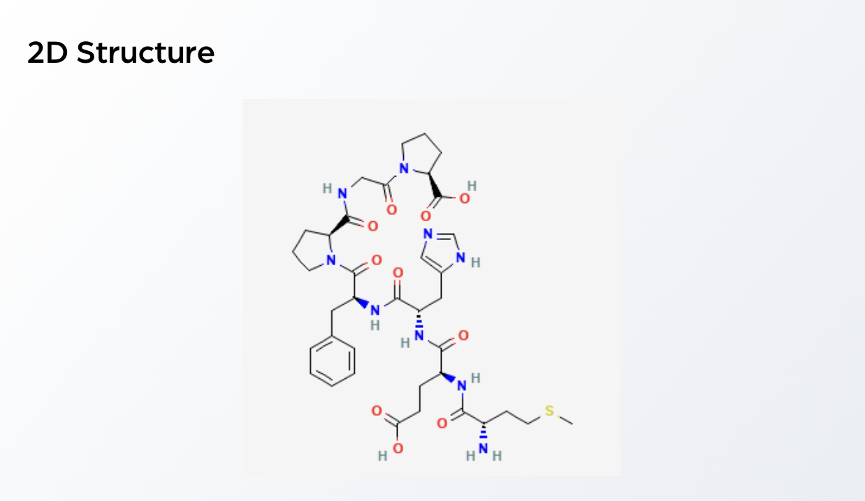 2D Structure — Semax (10mg)